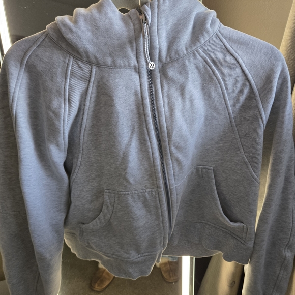 Girls' Light Gray lululemon athletica Full-Zip Hoodie Jacket - Picture 3 of 3